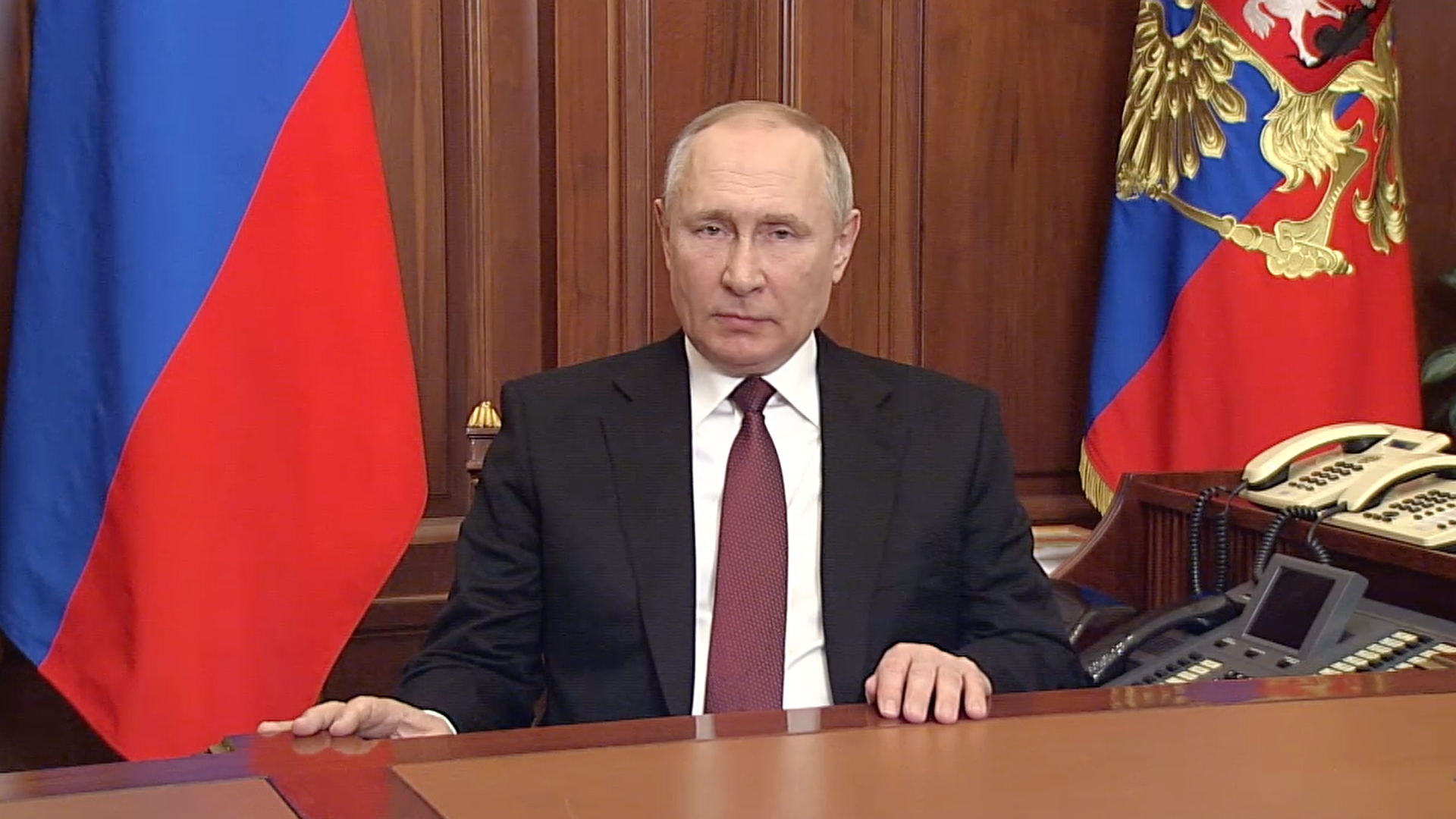 Russian President Vladimir Putin during an appeal - RIA Novosti, 1920, 02/25/2022